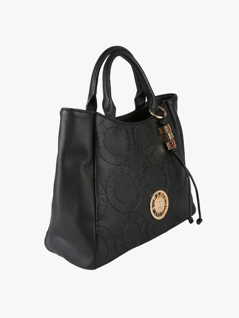 Borsa a mano da donna in ecopelle - nero