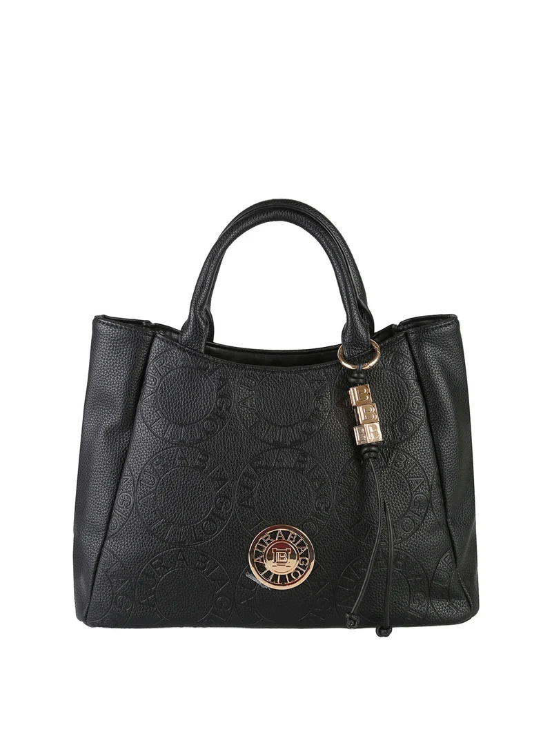 Borsa a mano da donna in ecopelle - nero