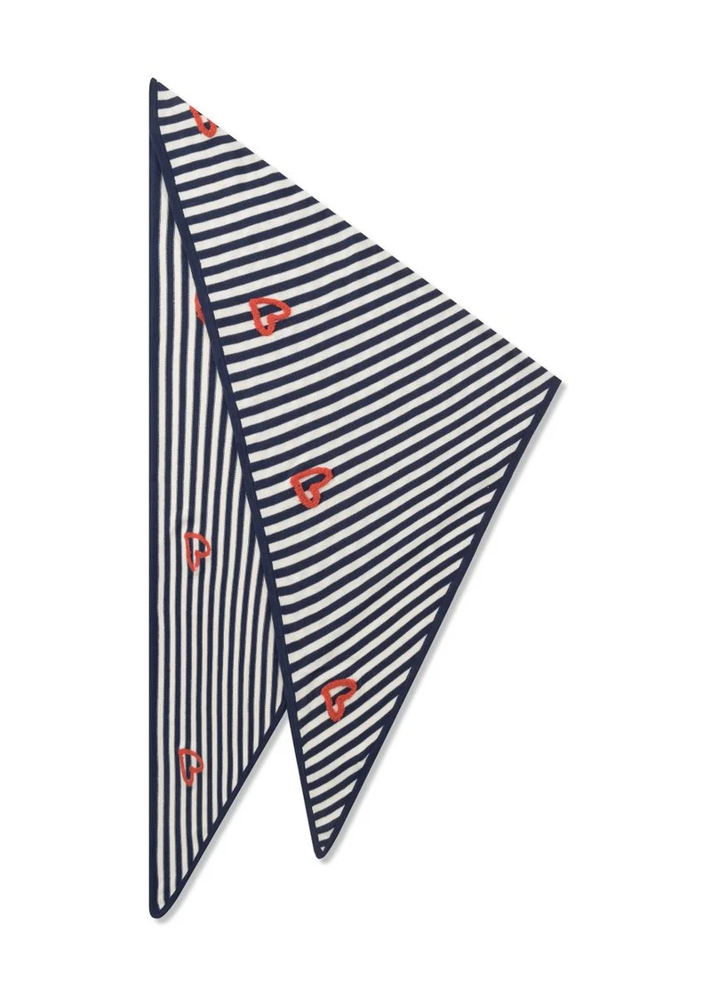 KNITTED TRIANGLE COTTON/POLYACRYL S