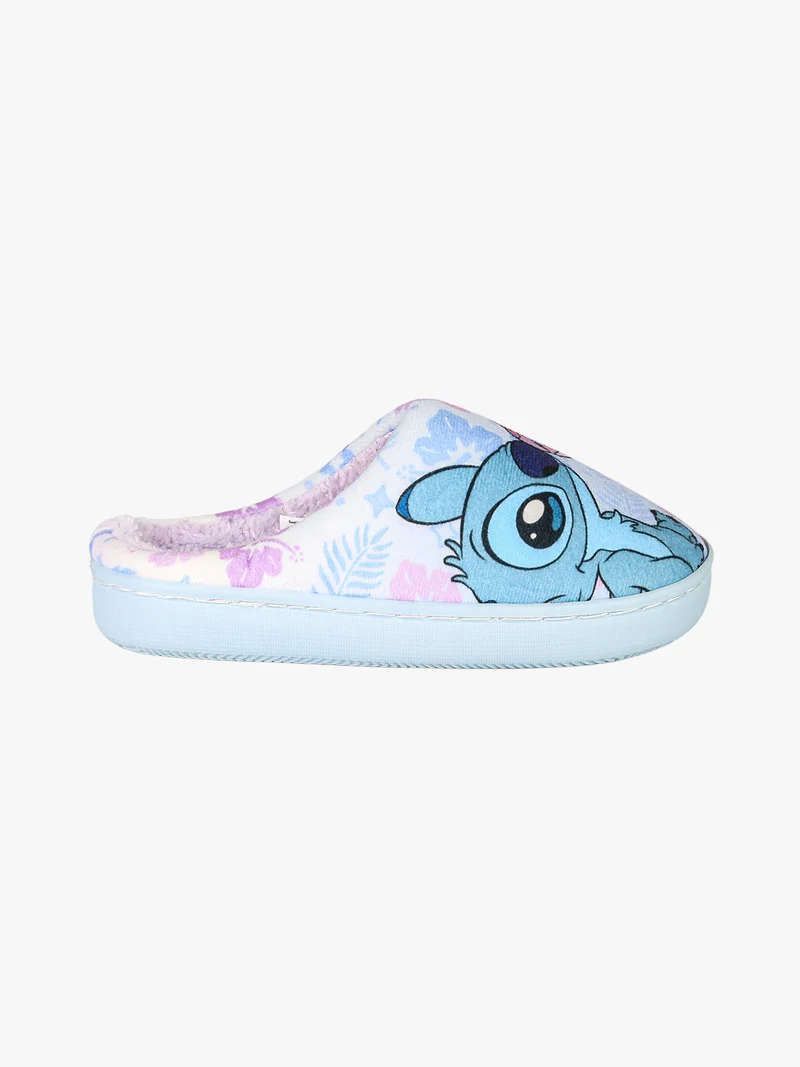 Stitch pantofole da bambina aperte dietro - azzurro