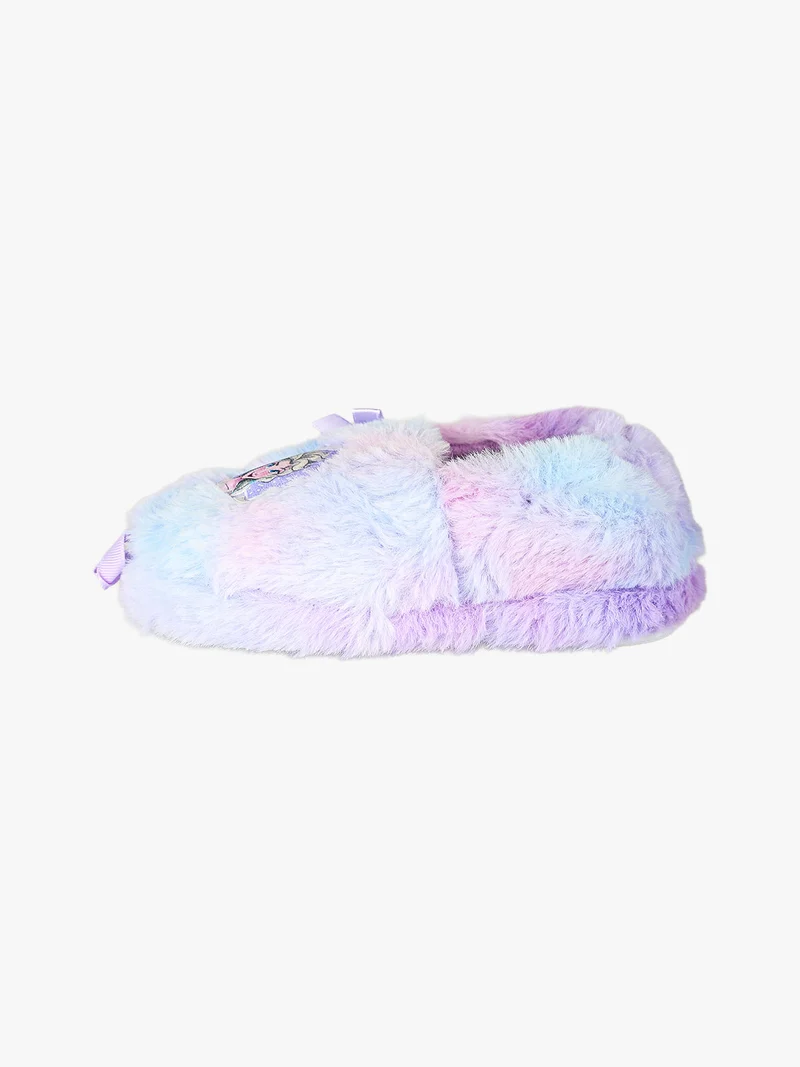 Pantofole chiuse da bambina pelose Elsa - lilla