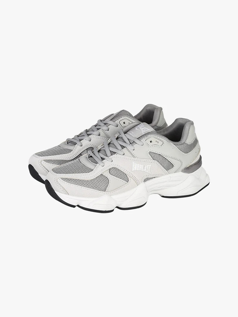 Sneakers donna sportive con suola alta - grigio