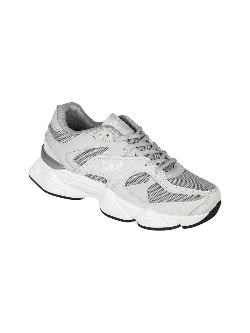 Sneakers donna sportive con suola alta - grigio