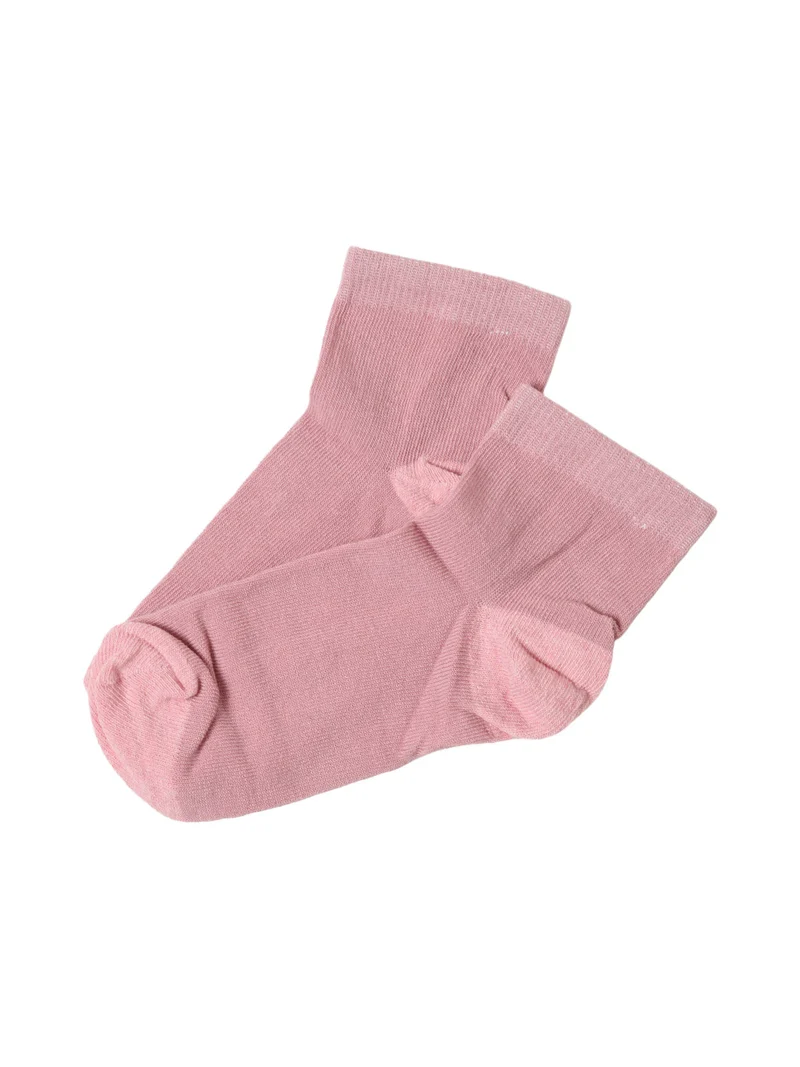 Pigiama lungo da donna aperto in cotone con calzine incluse - rosa