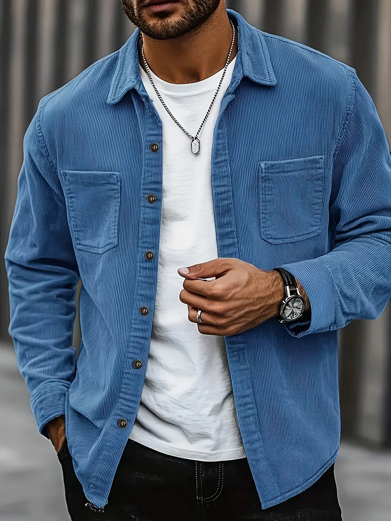 Casual Corduroy Cardigan