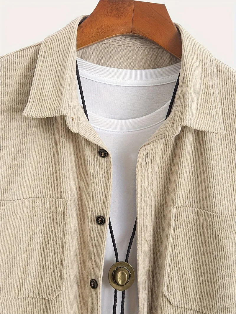 Casual Corduroy Cardigan