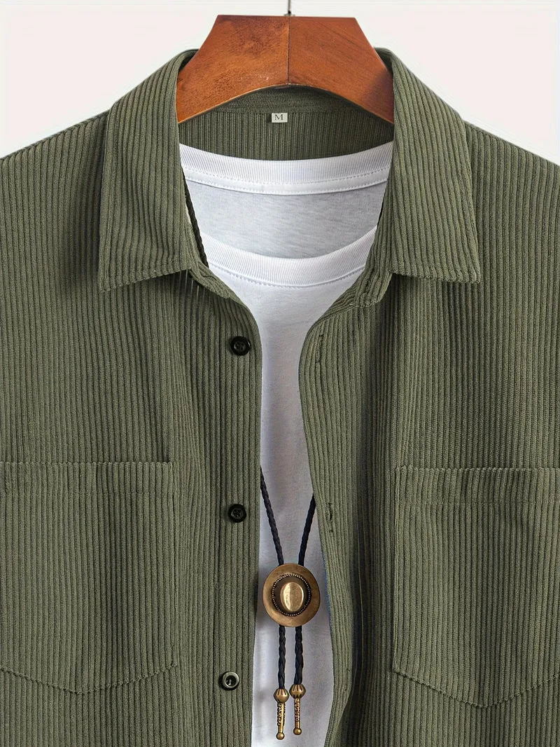 Casual Corduroy Cardigan