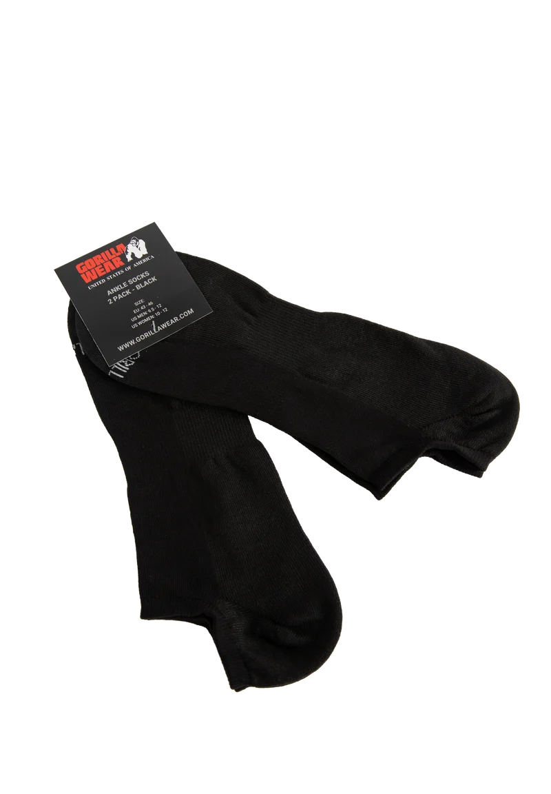 Ankle Socks 2-Pack - Black