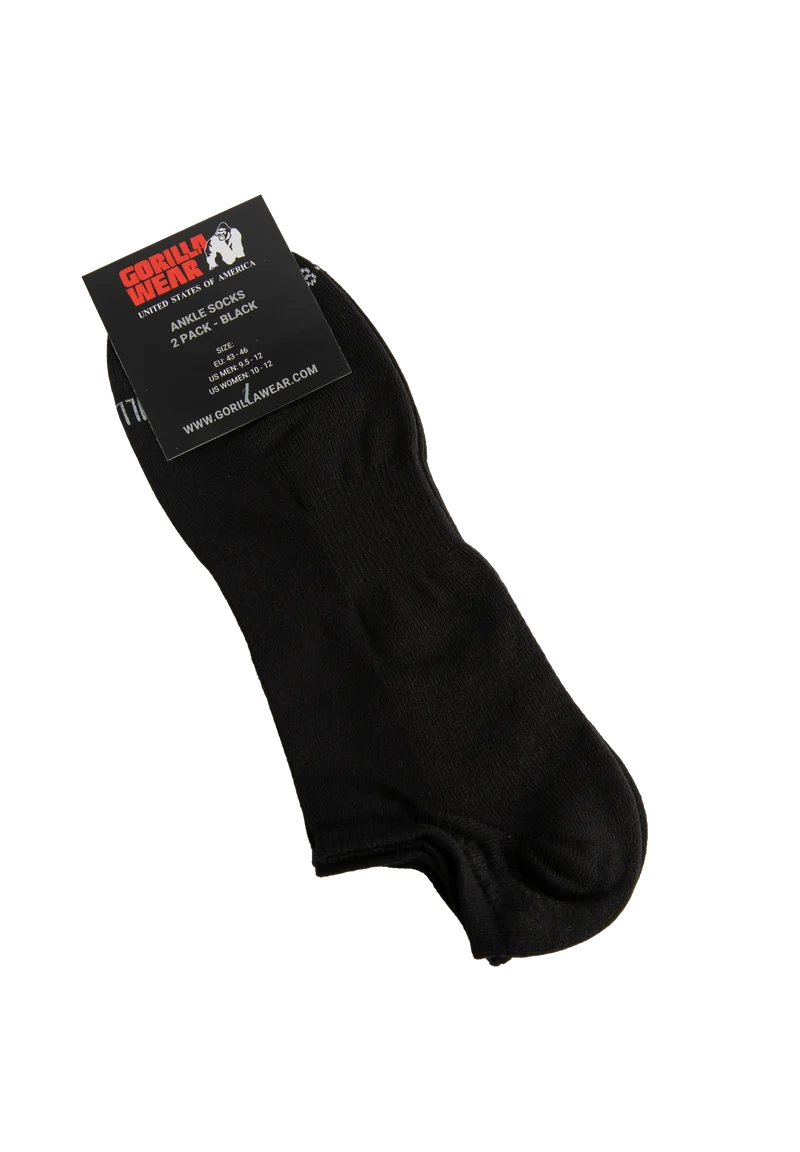 Ankle Socks 2-Pack - Black