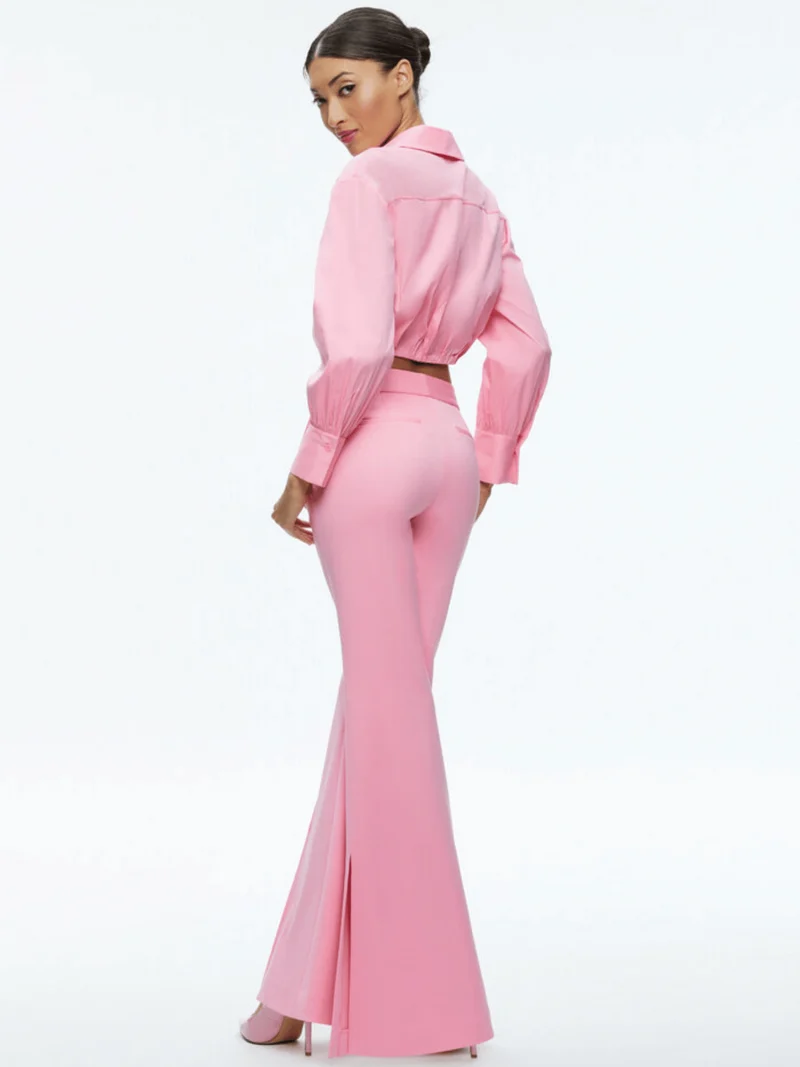 DANETTE HOSE MIT HOHEM BUND UND GEHSCHLITZ