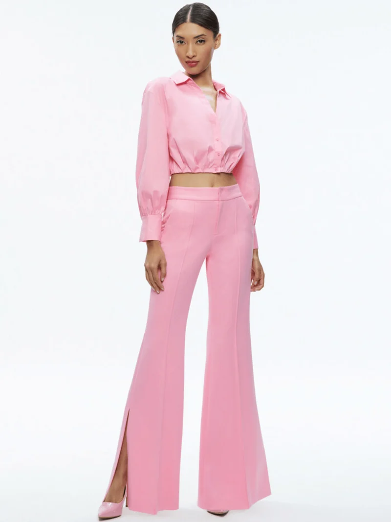 DANETTE HOSE MIT HOHEM BUND UND GEHSCHLITZ
