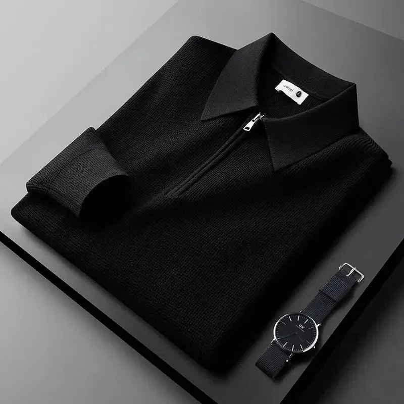 Elegant Men's Zip Sweater