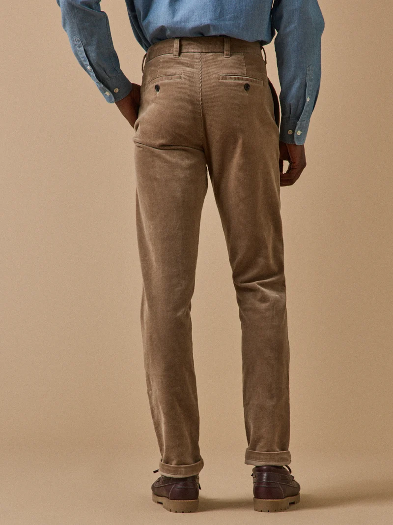 Herren-Chinohose « regular » aus Velours