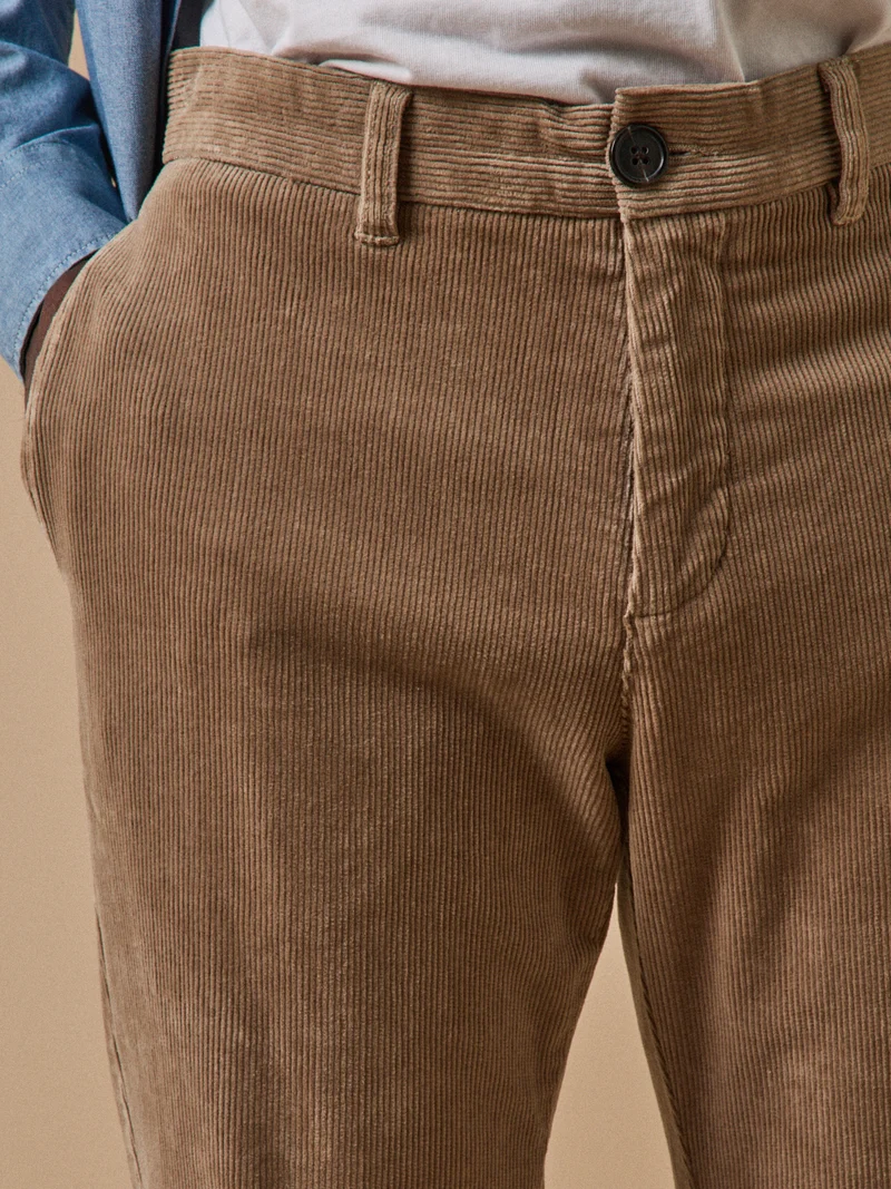 Herren-Chinohose « regular » aus Velours