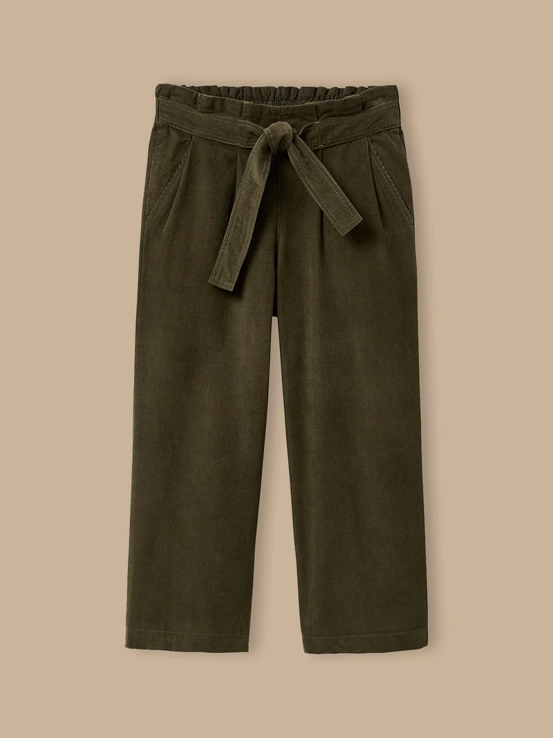 Mädchenhose, weit, aus Velours
