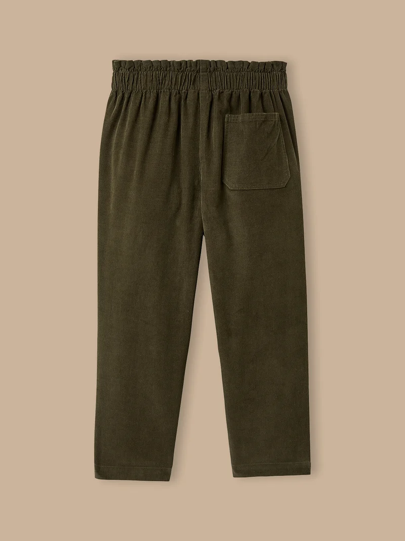 Mädchenhose, weit, aus Velours