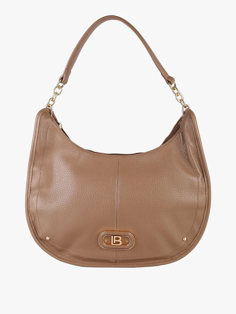 Borsa hobo da donna in ecopelle - marrone