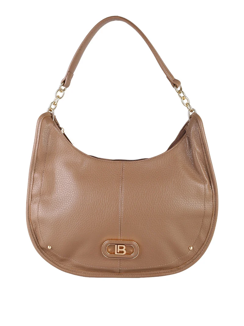Borsa hobo da donna in ecopelle - marrone