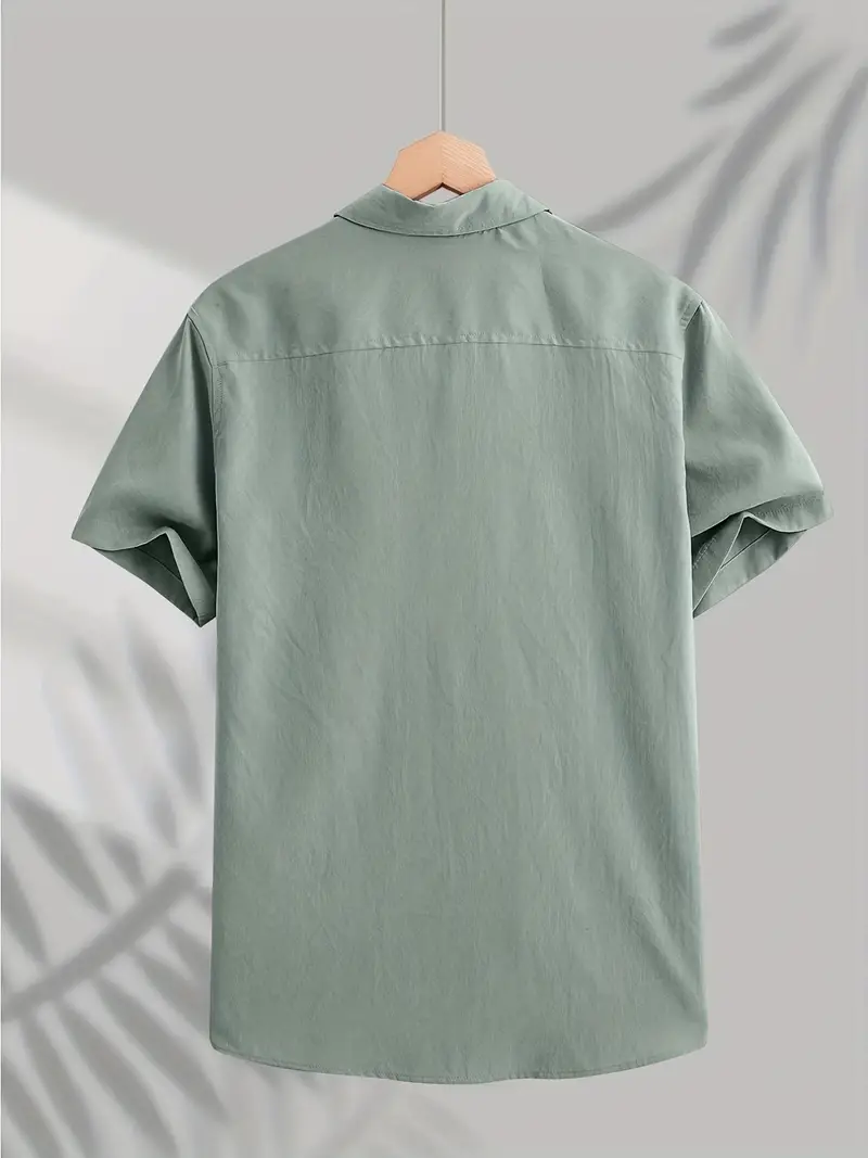 Casual Short Sleeved Cotton Shirt