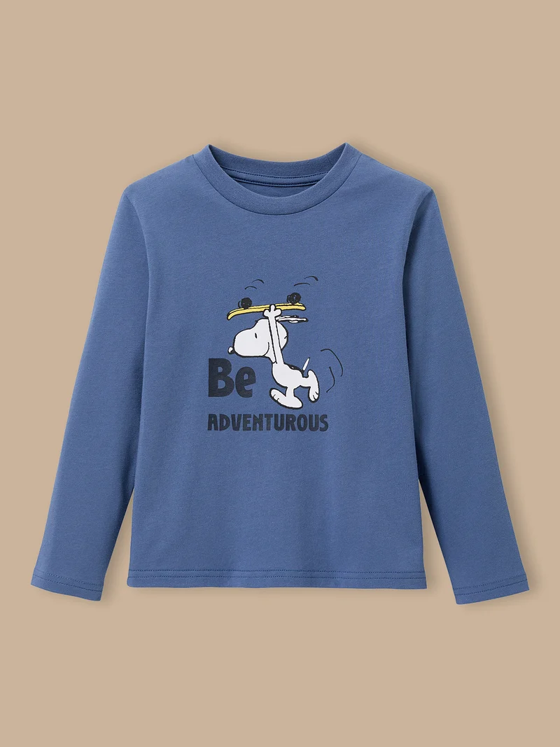Kinder-T-Shirt Cyrillus X PEANUTS™ – Kollektion « Snoopy »