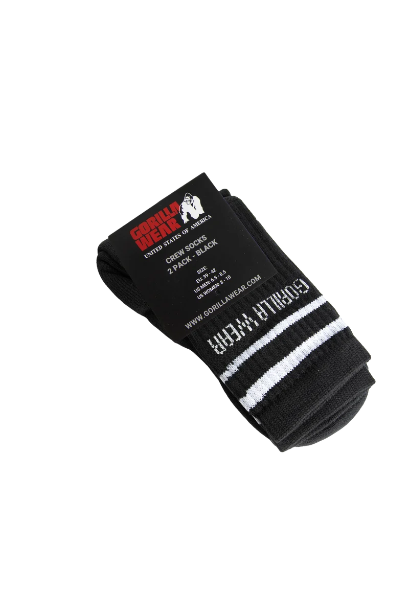 Crew Socks 2-Pack - Black