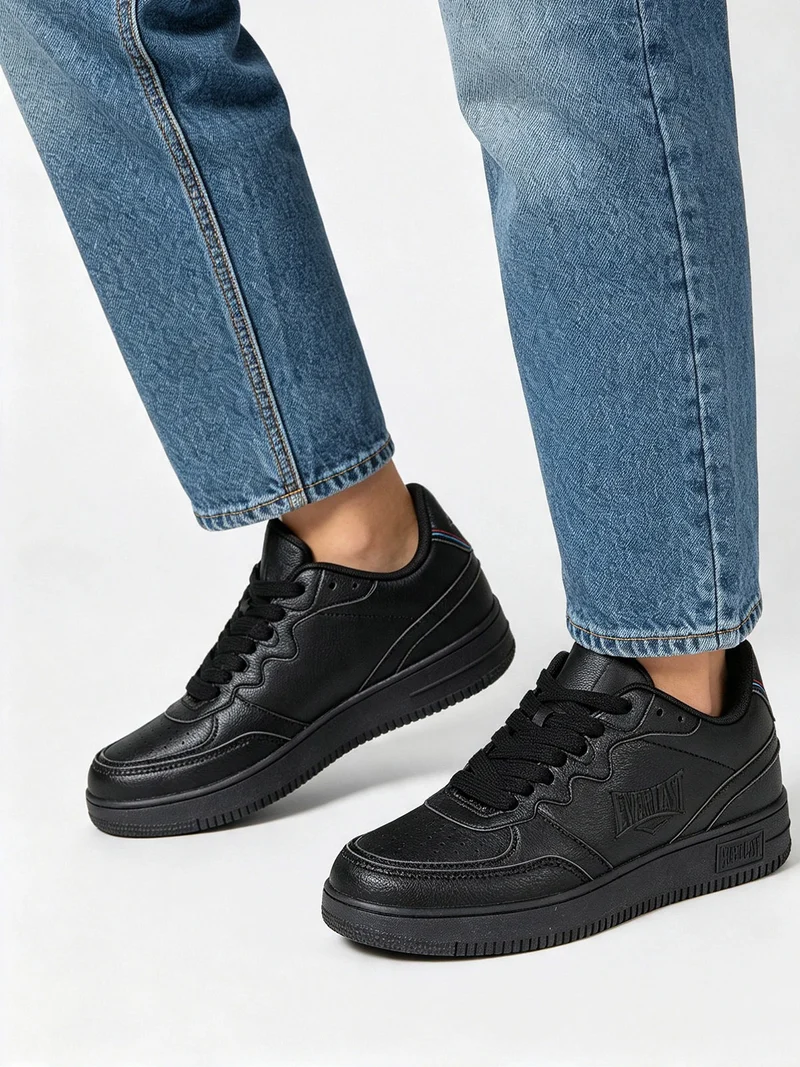 Sneakers donna stringate - nero