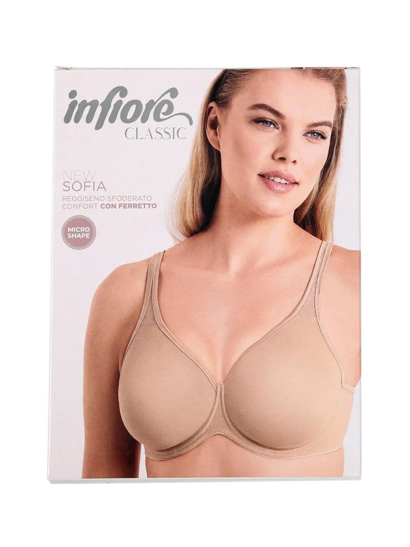 NEW SOFIA Reggiseno sfoderato confort con ferretto coppa C - nudo