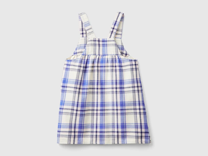 Latzkleid in Tartanmuster