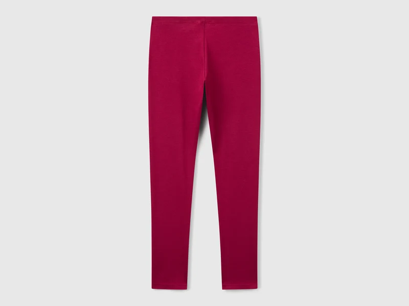 Leggings aus elastischer Baumwolle mit Logo