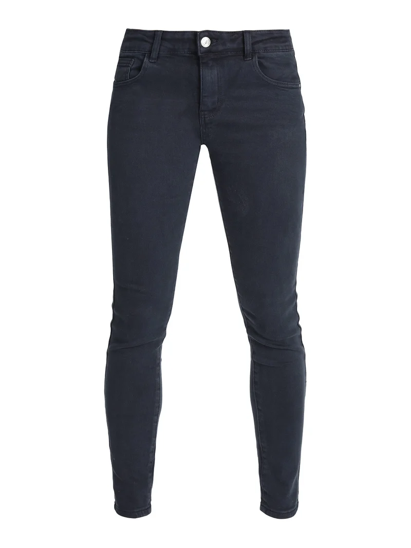 Pantaloni donna push up - blu scuro