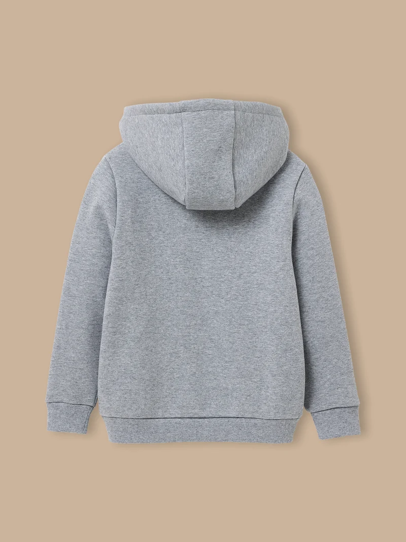 Jungen-Sweatjacke mit Reißverschluss und Kapuze