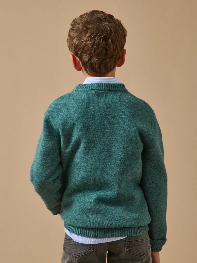 Jungenpullover aus Merino-Wolle
