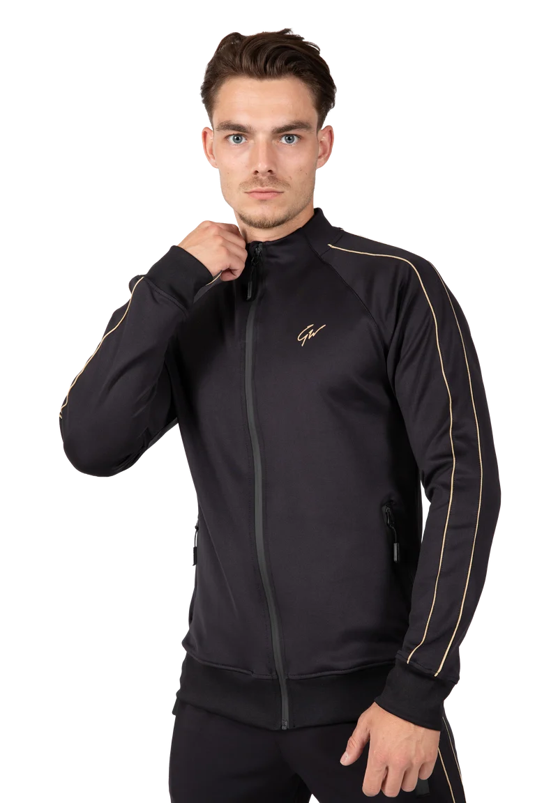 Wenden Track Jacket - Black/Gold