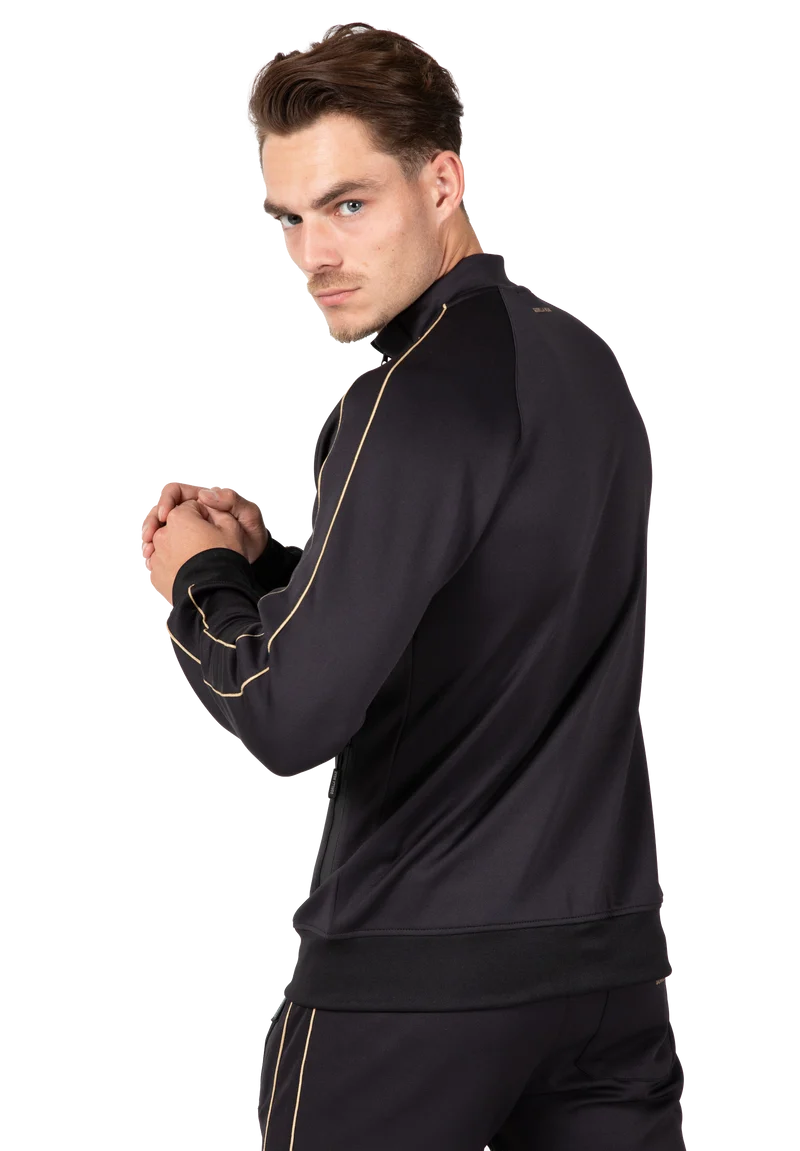 Wenden Track Jacket - Black/Gold
