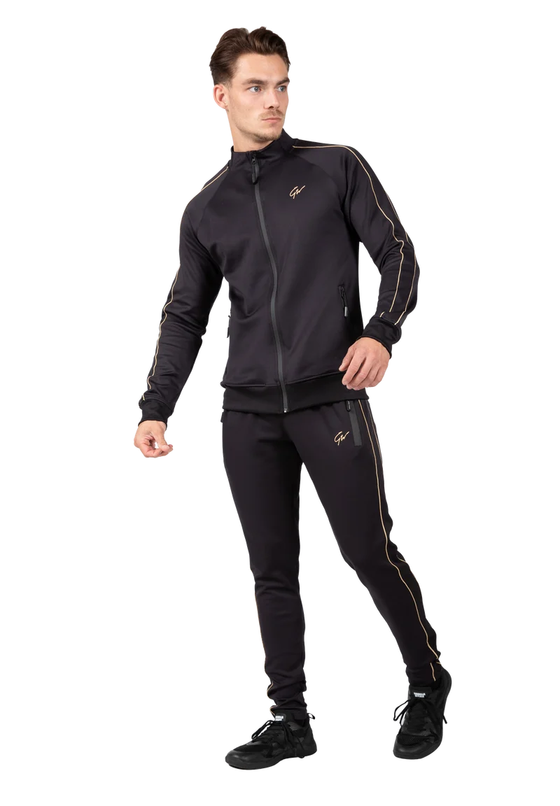 Wenden Track Jacket - Black/Gold