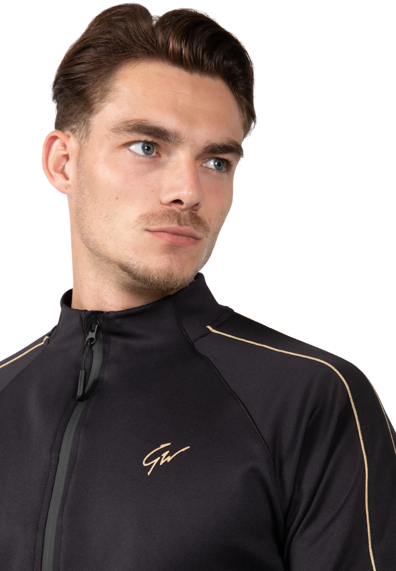 Wenden Track Jacket - Black/Gold