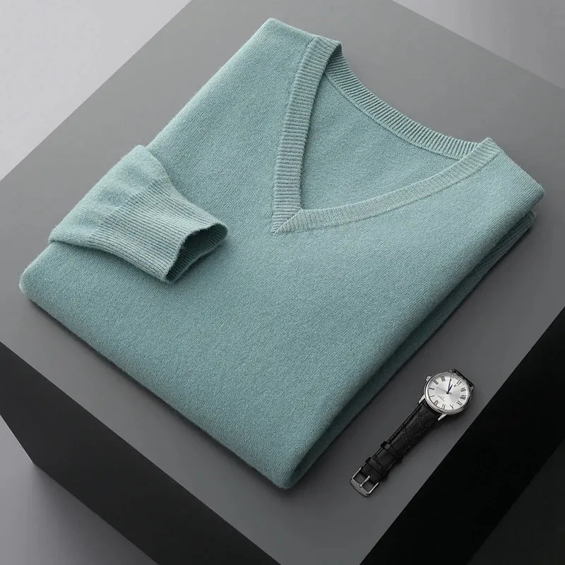 Wool V-Neck Sweater