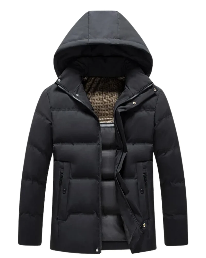Elegant Hooded Fleece Jacket