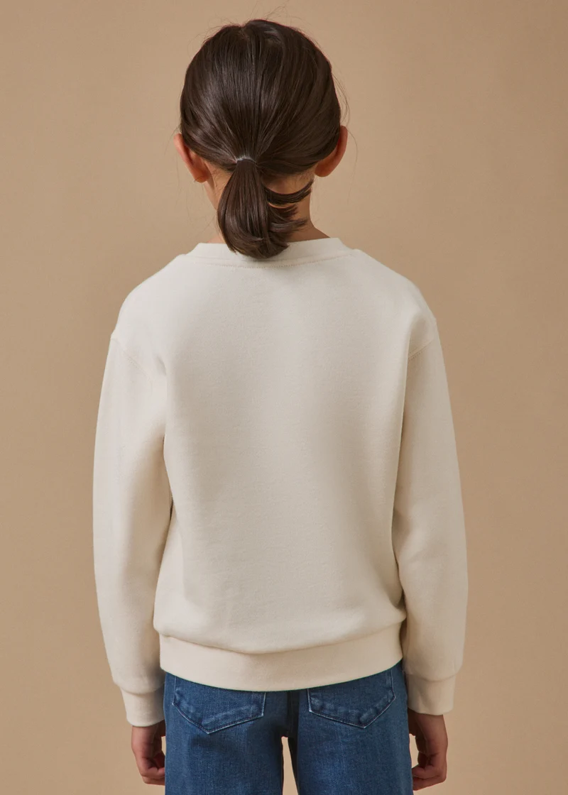 Kinder-Sweatshirt Cyrillus X PEANUTS™ – Kollektion « Snoopy »