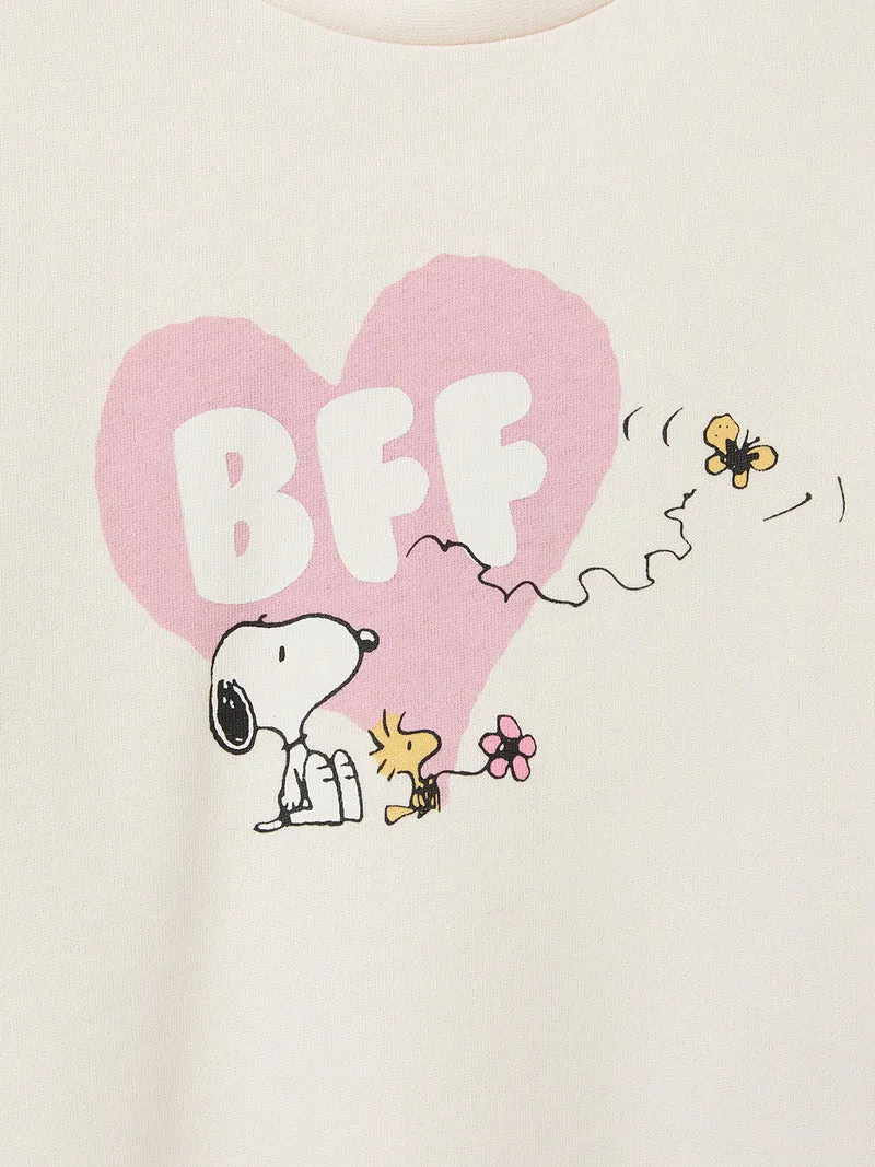 Kinder-Sweatshirt Cyrillus X PEANUTS™ – Kollektion « Snoopy »