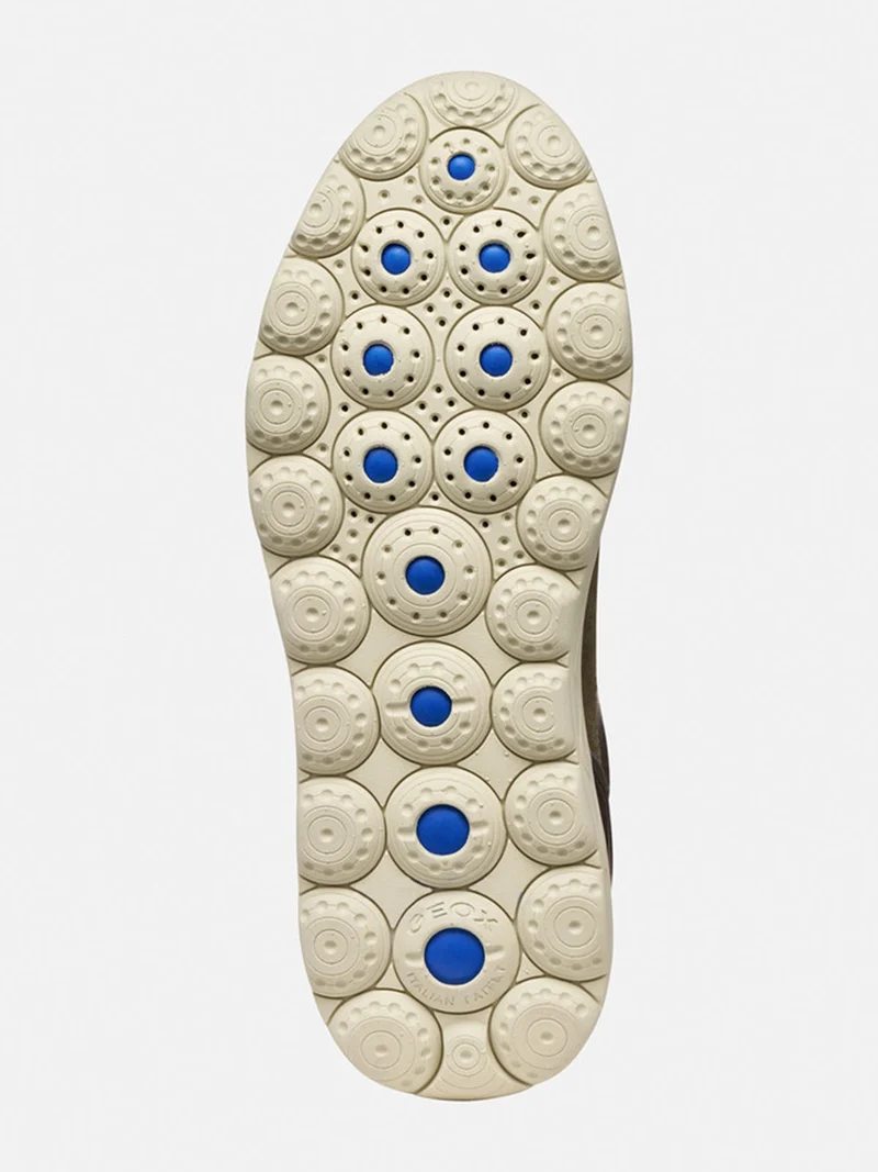 SPHERICA PLUS Sneakers slip in da uomo con dettagli in pelle - caffè