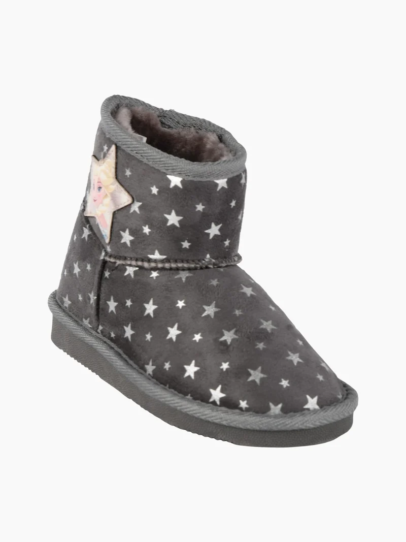 Stivaletti bassi imbottiti da bambina con stelle - grigio