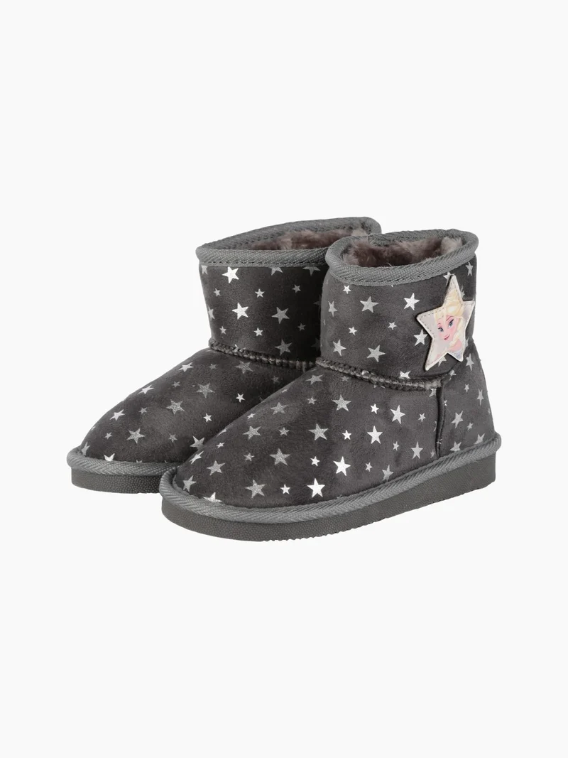 Stivaletti bassi imbottiti da bambina con stelle - grigio