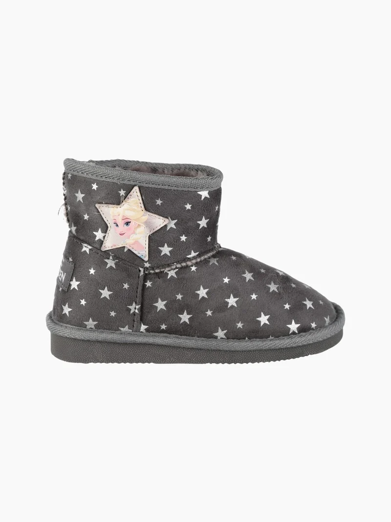 Stivaletti bassi imbottiti da bambina con stelle - grigio