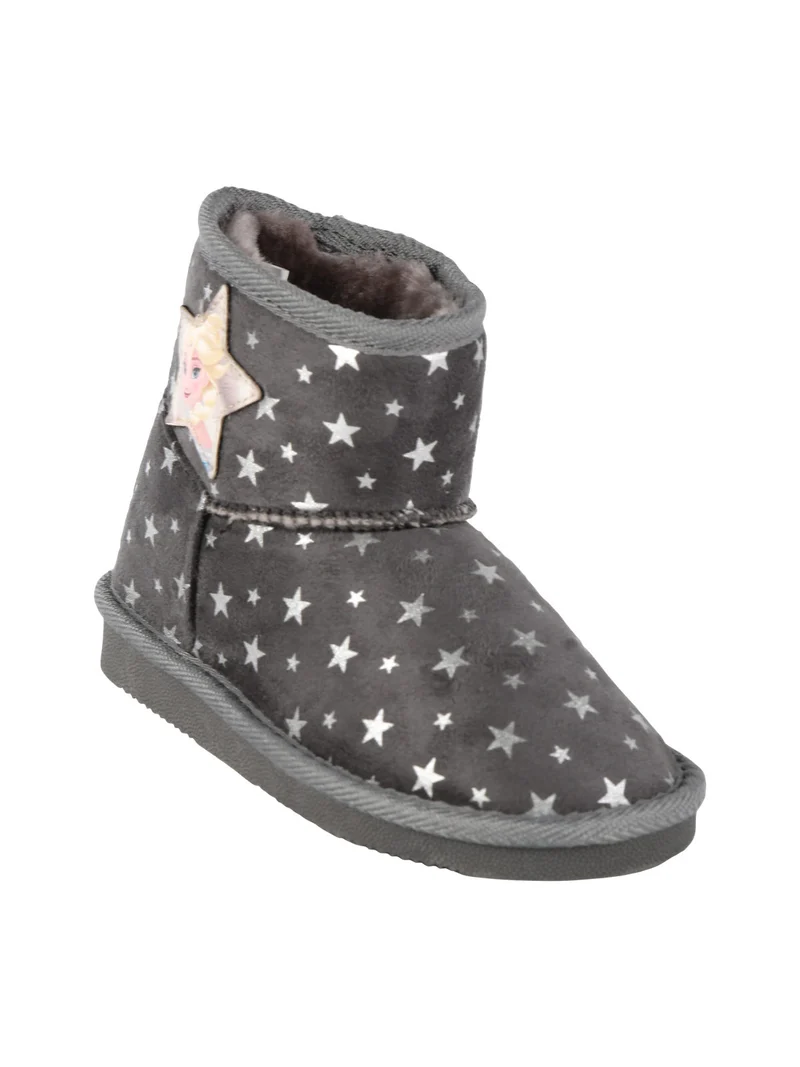 Stivaletti bassi imbottiti da bambina con stelle - grigio