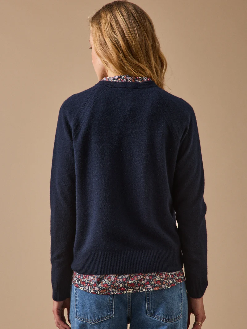 Damenpullover mit rundem Halsausschnitt - Cashemere-Kollektion