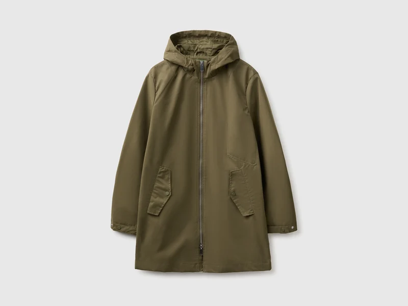 Parka aus Baumwollmischgewebe