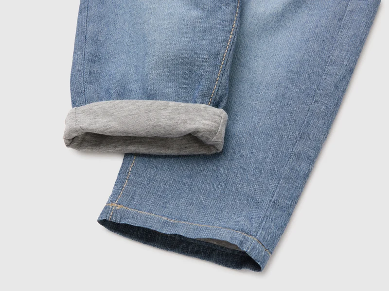 Chambray-Hose mit Kordelzug