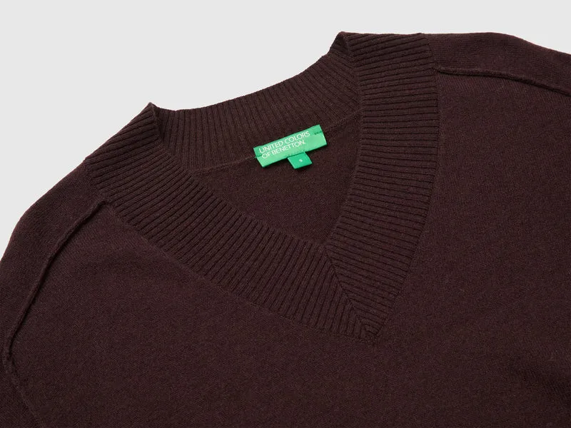 Weicher V-Ausschnitt-Pullover