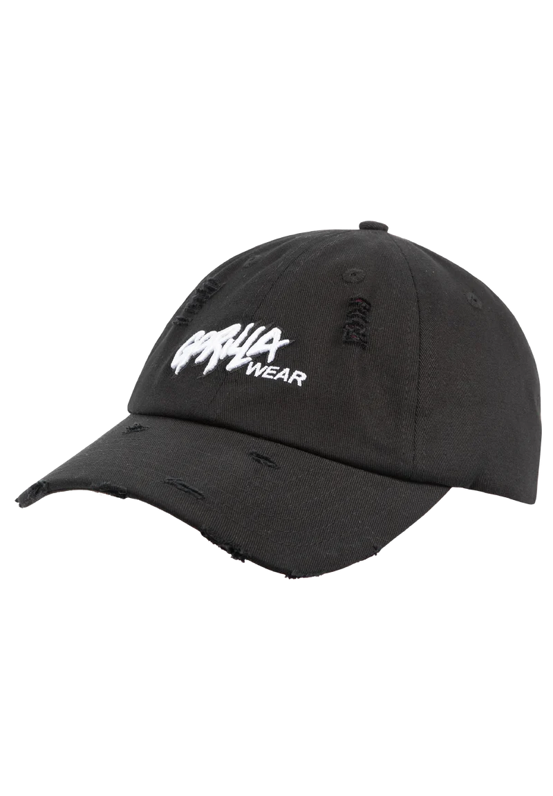 Galway Distressed Cap - Black